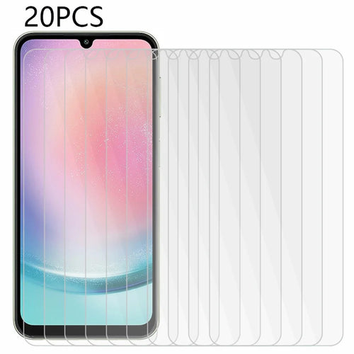 20PCS Tempered Glass Screen Protector for Samsung Galaxy A25 5G (Global) (161.0 X 76.5 X 8.3mm) , Ultra Clear Anti-Explosion Screen Film - 1