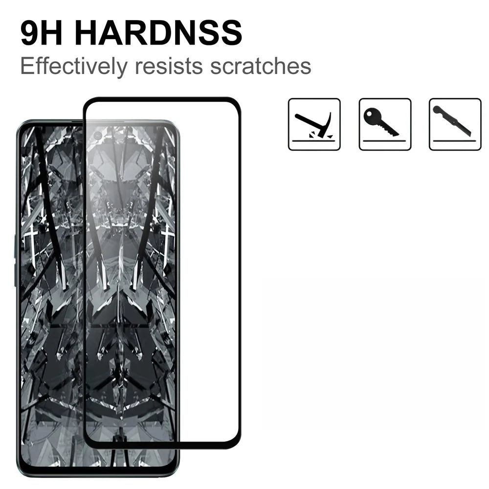 For Oppo K11x 5G High Sensitivity Phone Screen Protector Black Edge Full Glue AGC Glass Screen Film Guard - 3