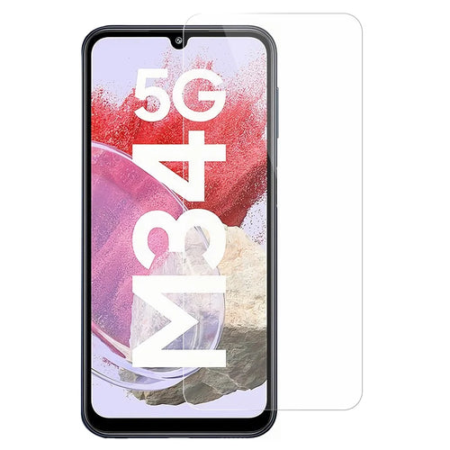 Phone Screen Protector for Samsung Galaxy F34 5G / M34 5G , Tempered Glass Anti-scratch Film with 0.3mm Arc Edge - 1