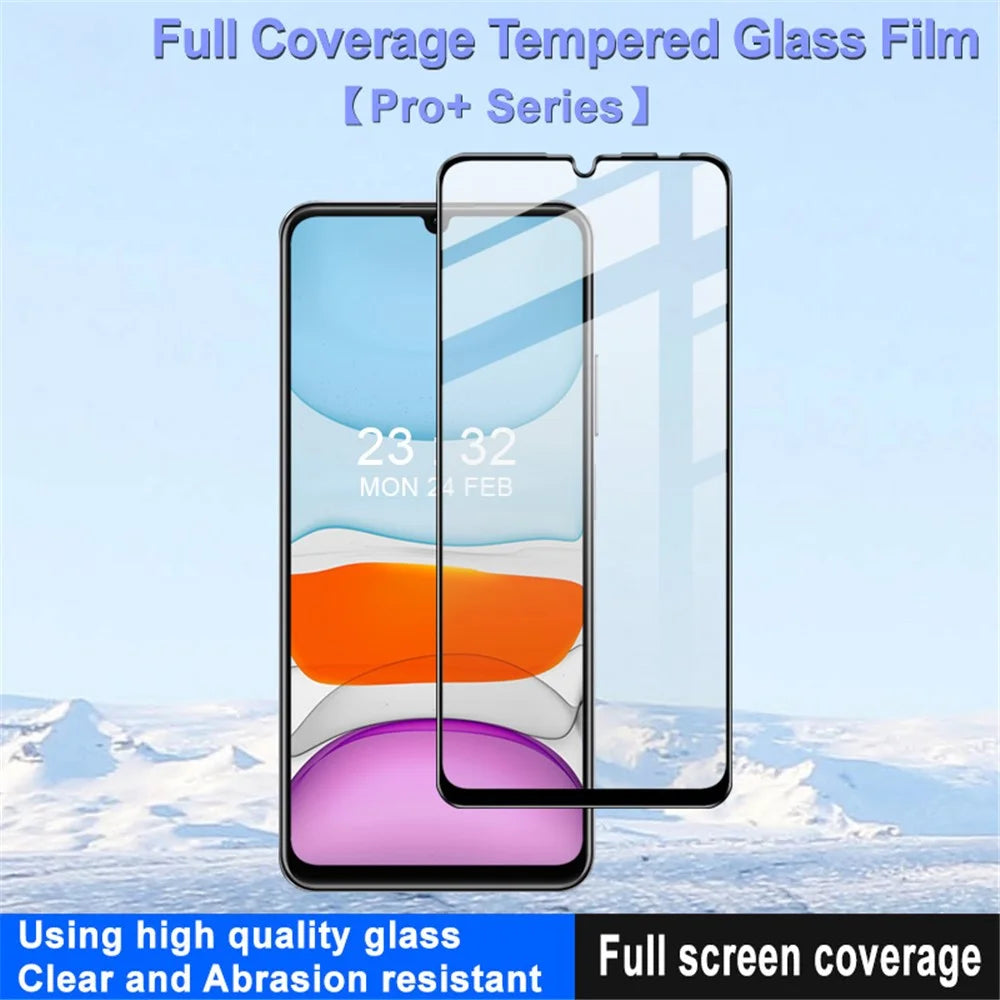 IMAK Pro+ Series Full Glue Full Screen Protector for Realme C53 (Global) / C53 (India) / C51 , Tempered Glass Anti-explosion Film - 5