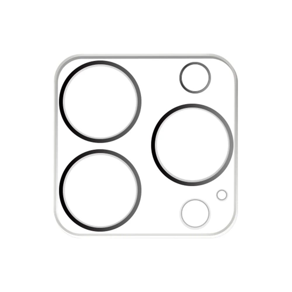 RURIHAI For iPhone 15 Pro Max / 15 Pro Phone Rear Camera Lens Protector 9H 0.3mm 3D Silk Printing Tempered Glass Film - 2