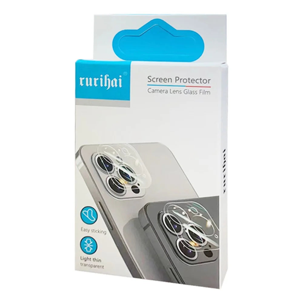 RURIHAI For iPhone 15 Plus / 15 3D Silk Printing Rear Camera Lens Protector 9H 0.3mm Ultra-thin Tempered Glass Film - 5