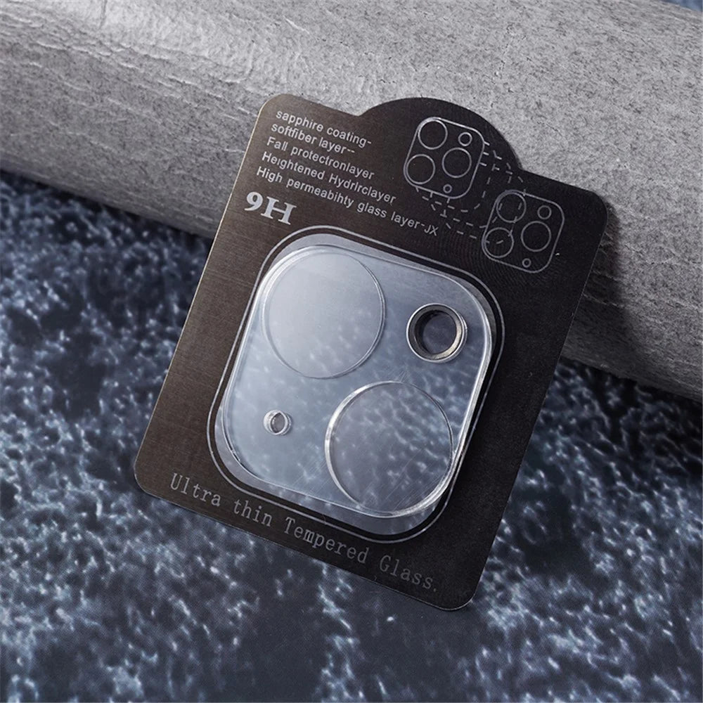 Camera Lens Protector for iPhone 15 / 15 Plus , 9H Tempered Glass Scratch Resistant Clear Phone Back Lens Film - 5