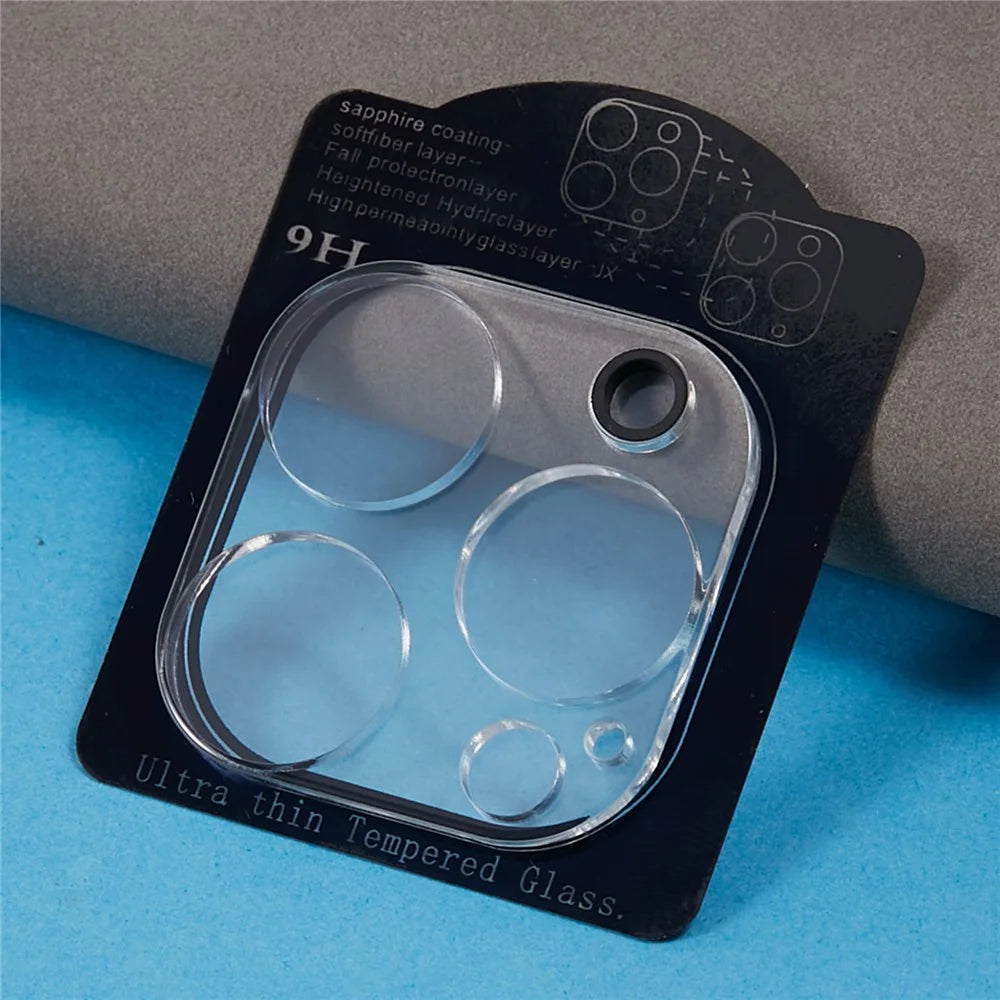 Camera Lens Film for iPhone 15 Pro / 15 Pro Max, 9H Tempered Glass HD Clear Rear Back Camera Protector - 3