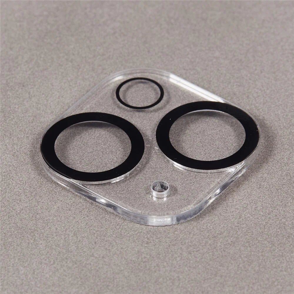 Rear Camera Lens Protector for iPhone 15 / 15 Plus , Silk Printing Tempered Glass HD Clear Lens Film - 3