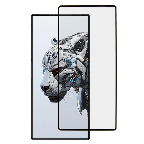 For ZTE nubia Red Magic 8S Pro Tempered Glass Film Electroplated Silk Printing Full Glue Full Screen Protector - 1
