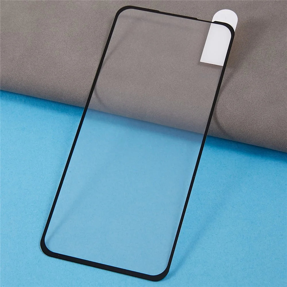 For Asus Zenfone 10 5G Electroplated Silk Printing Tempered Glass Film Full Cover Full Glue Screen Protector - 3