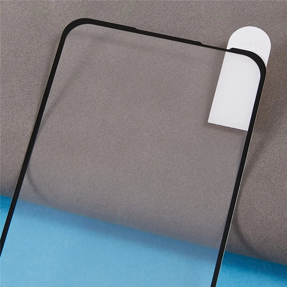 For Asus Zenfone 10 5G Electroplated Silk Printing Tempered Glass Film Full Cover Full Glue Screen Protector - 5