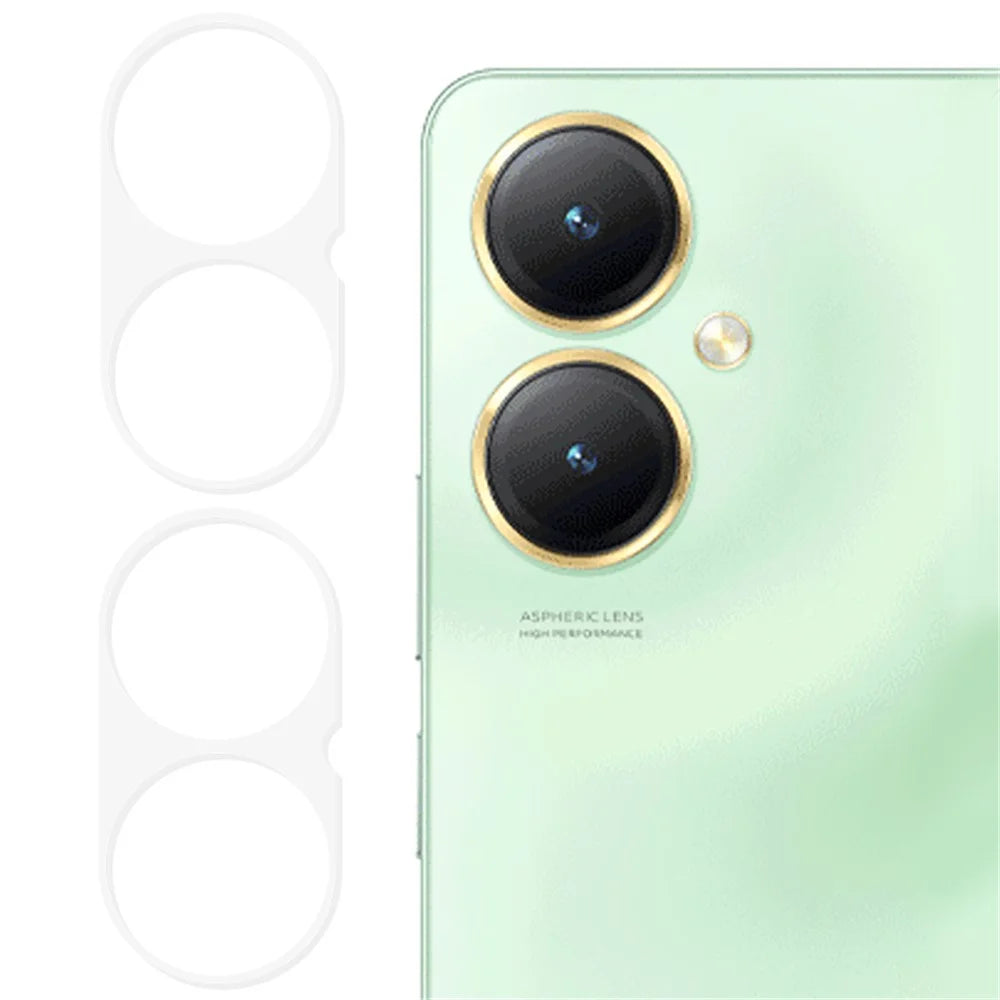 2Pcs For vivo Y35m+ 5G Camera Lens Protector 2.5D Arc Edge Tempered Glass Anti-scratch Rear Lens Film - 1