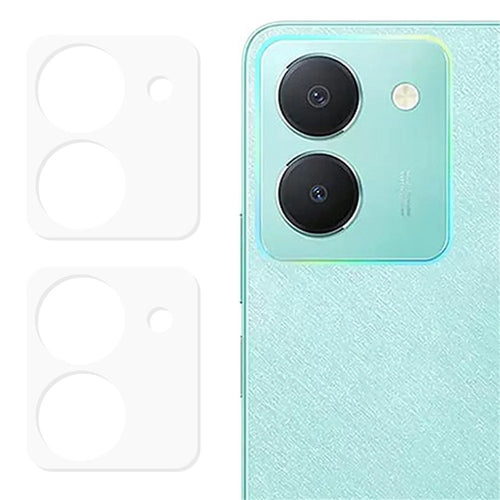 2Pcs For vivo Y36 4G (Global) Tempered Glass Camera Lens Protector 2.5D Arc Edge HD Clear Phone Rear Lens Film - 1
