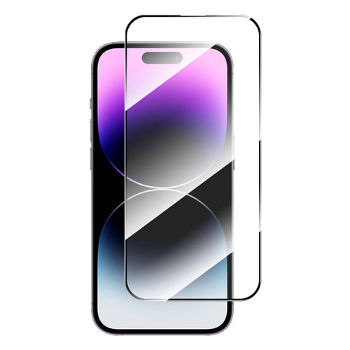 ENKAY HAT PRINCE For iPhone 15 Pro Max 2.5D 0.26mm Complete Screen Protector Silk Printing Full Glue High Aluminium-silicon Glass Film - 1