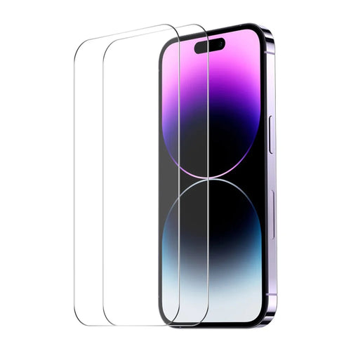 ENKAY HAT PRINCE 2Pcs For iPhone 15 Pro High Aluminium-silicon Glass 0.26mm Screen Protector 9H 2.5D Film - 1