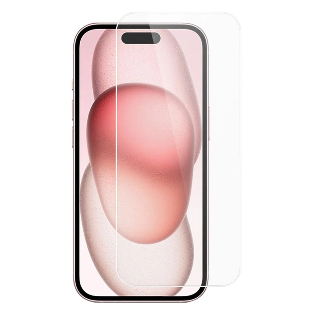 ENKAY HAT PRINCE Anti-explosion Film for iPhone 15 , 9H 2.5D 0.26mm High Aluminium-silicon Glass Screen Protector - 1