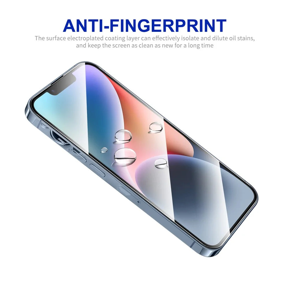 ENKAY HAT PRINCE 5Pcs Silk Printing HD Film for iPhone 15 High Aluminium-silicon Glass 0.26mm 2.5D Screen Protector - 5