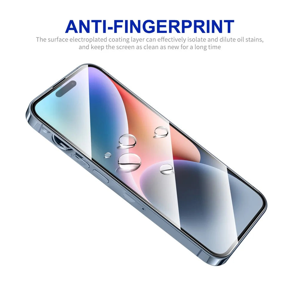ENKAY HAT PRINCE For iPhone 15 Plus 2.5D 0.26mm Screen Protector Silk Printing Full Glue High Aluminium-silicon Glass Film - 5
