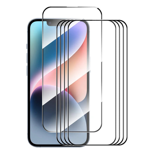 ENKAY HAT PRINCE 5Pcs Ultra Clear Film for iPhone 15 Plus Silk Printing 2.5D 0.26mm High Aluminium-silicon Glass Screen Protector - 1