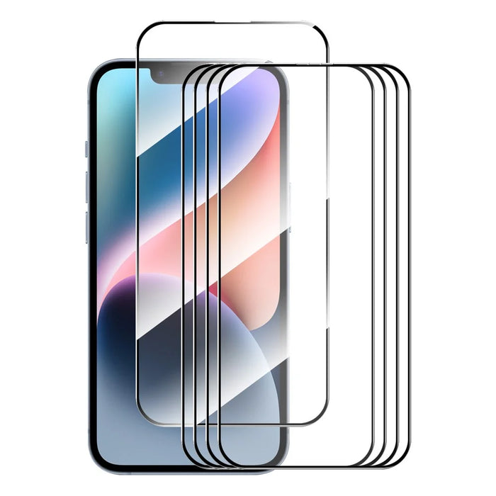 ENKAY HAT PRINCE 5Pcs Ultra Clear Film for iPhone 15 Plus Silk Printing 2.5D 0.26mm High Aluminium-silicon Glass Screen Protector - 1