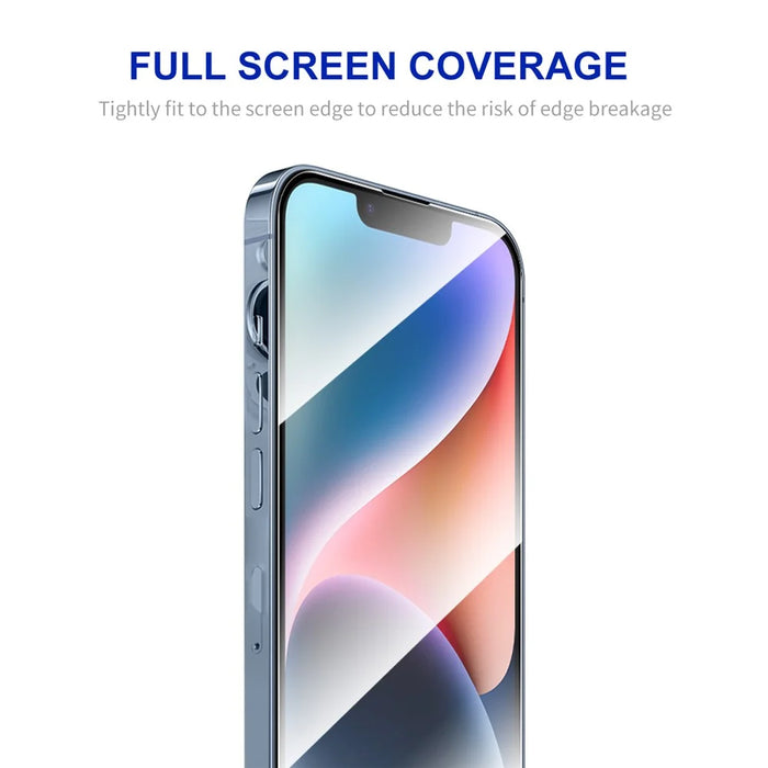 ENKAY HAT PRINCE 5Pcs Ultra Clear Film for iPhone 15 Plus Silk Printing 2.5D 0.26mm High Aluminium-silicon Glass Screen Protector - 2