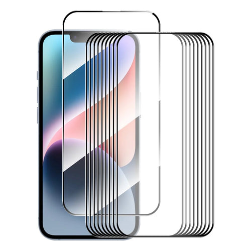 ENKAY HAT PRINCE 10Pcs 9H Screen Protector for iPhone 15 Silk Printing 0.26mm 2.5D HD High Aluminium-silicon Glass Film - 1