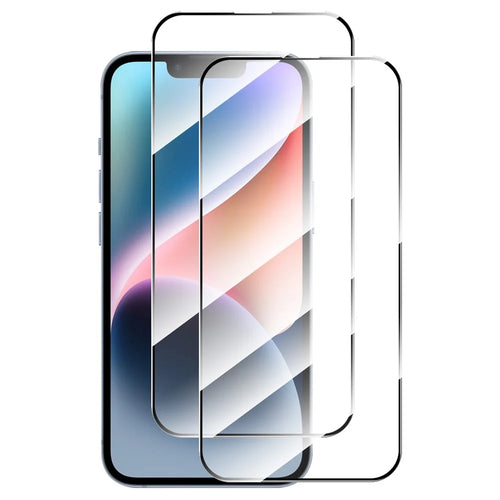 ENKAY HAT PRINCE 2Pcs 0.26mm Screen Protector for iPhone 15 Plus 2.5D High Aluminium-silicon Glass Silk Printing Film - 1