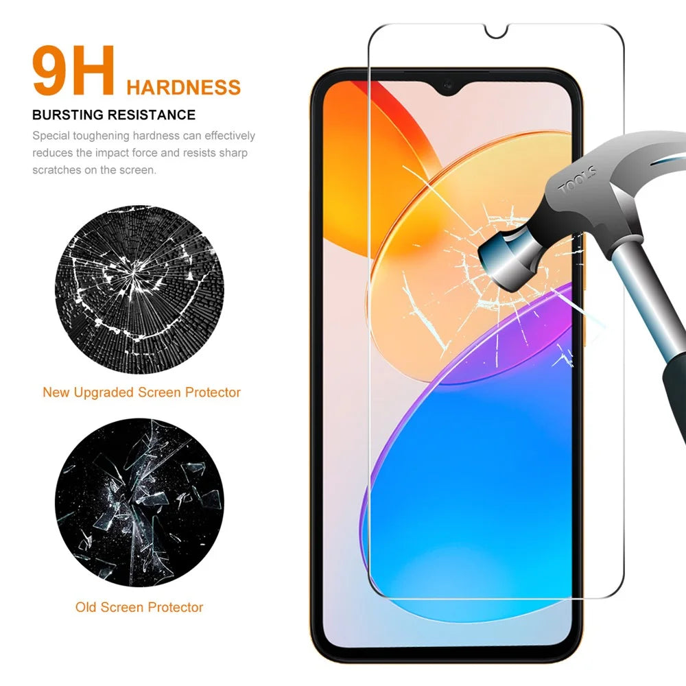ENKAY HAT PRINCE 2Pcs 9H 2.5D 0.26mm Screen Protector for Honor 70 Lite 5G / X5 4G / X6 4G , High Aluminium-silicon Glass Film - 2