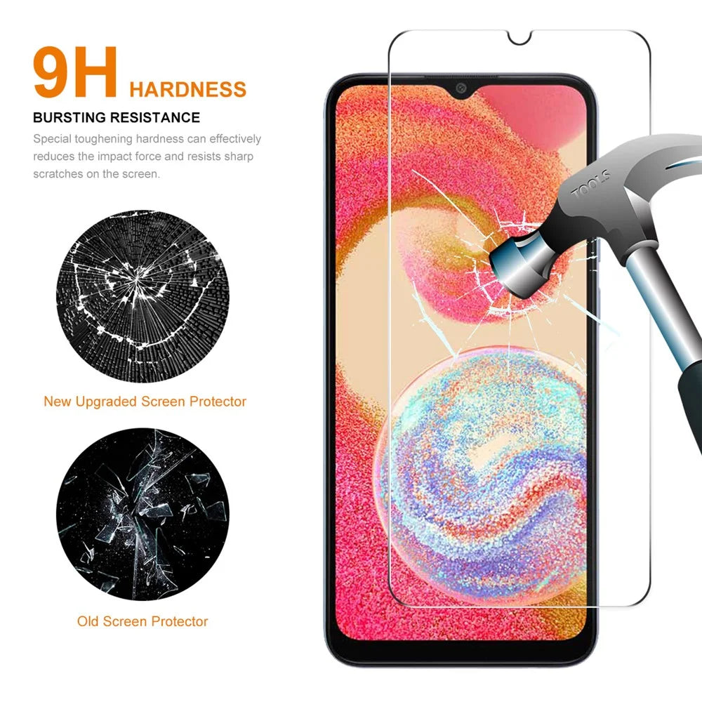 ENKAY HAT PRINCE 5Pcs for Samsung Galaxy A04e 4G / F04 4G / M04 4G High Aluminium-silicon Glass Film 0.26mm 9H 2.5D Screen Protector - 2