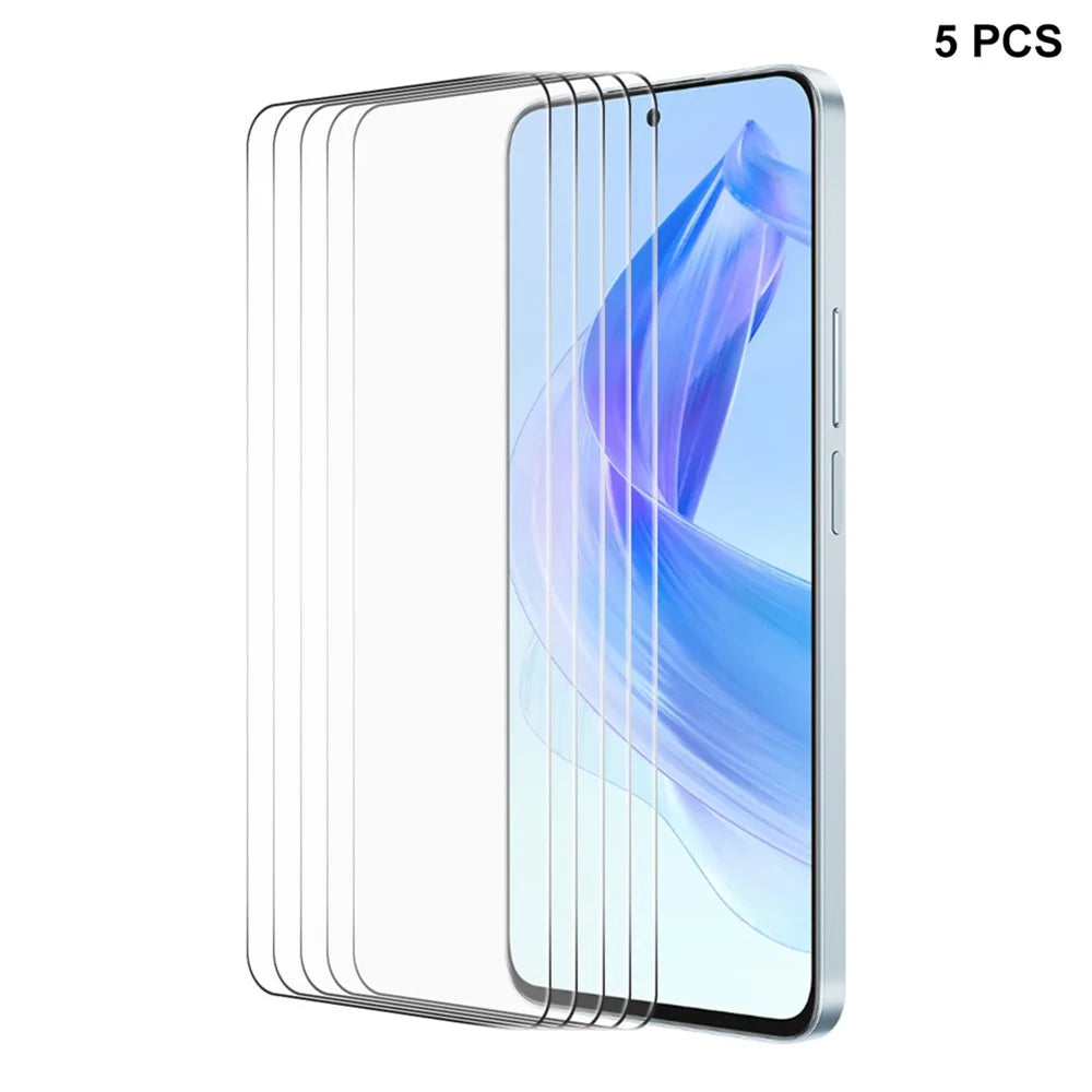 ENKAY HAT PRINCE 5Pcs 0.26mm Screen Protector for Honor Play7T Pro 5G / X50i 5G / 90 Lite 5G / X40i 5G 9H 2.5D High Aluminium-silicon Glass Film - 1