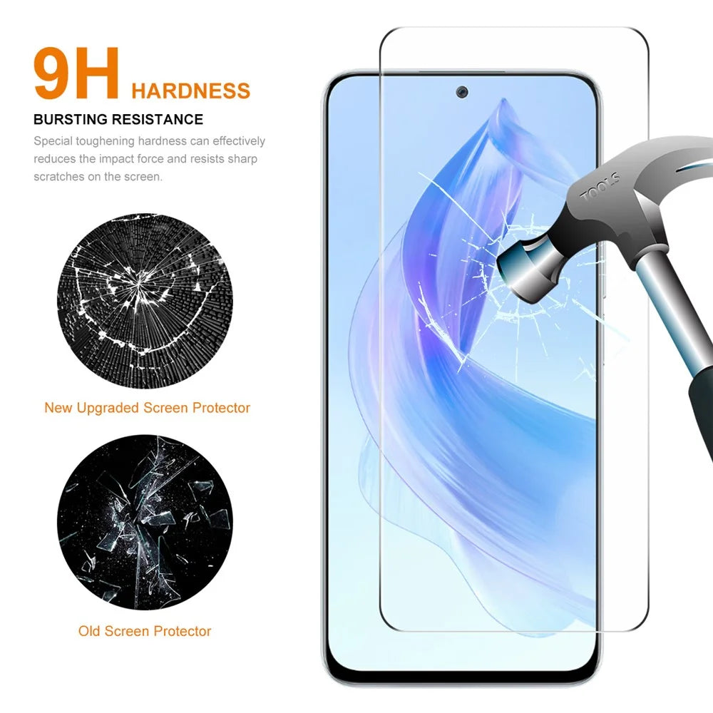 ENKAY HAT PRINCE 2Pcs 0.26mm 9H 2.5D Screen Film for Honor Play7T Pro 5G / X50i 5G / 90 Lite 5G / X40i 5G High Aluminium-silicon Glass Screen Protector - 2
