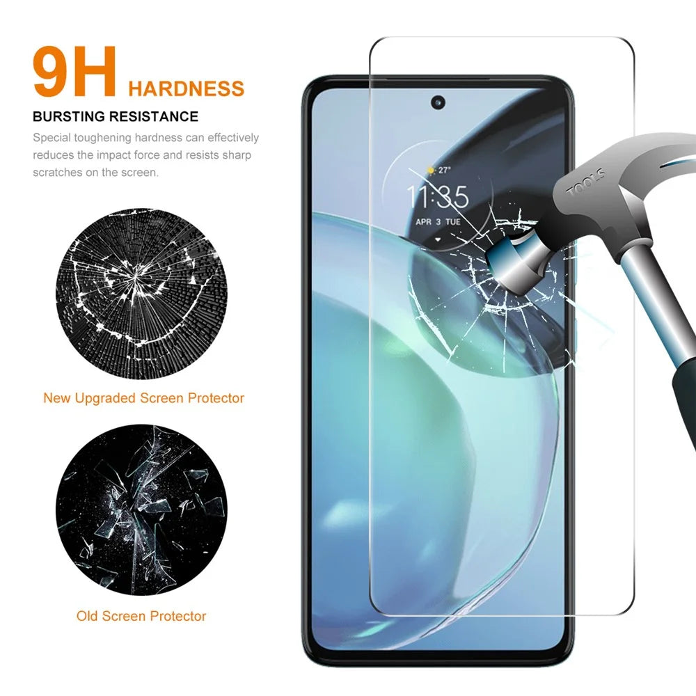 ENKAY HAT PRINCE 2Pcs For Motorola Moto G72 4G / G71s 5G Screen Protector High Aluminium-silicon Glass 0.26mm 9H Hardness 2.5D Film - 4