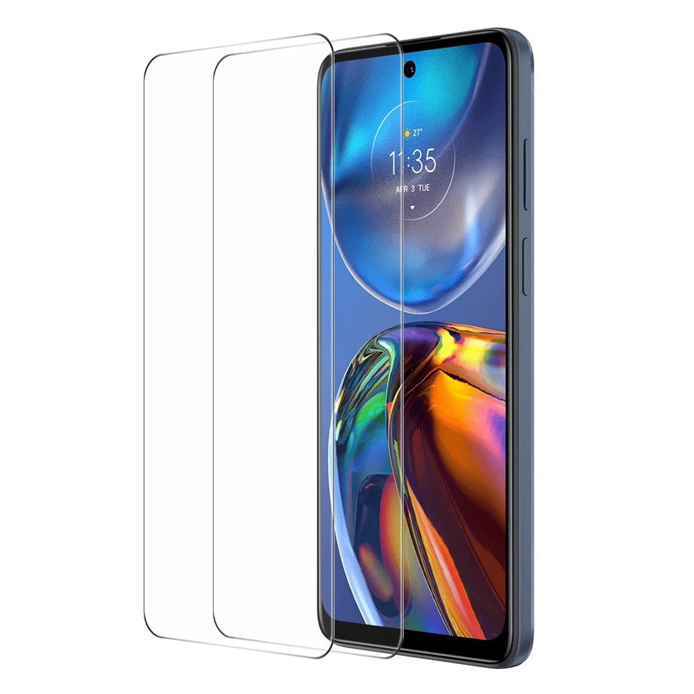 ENKAY HAT PRINCE 2Pcs 2.5D Screen Protector for Motorola Moto E32 4G , 0.26mm 9H High Aluminium-silicon Glass Clear Film - 1