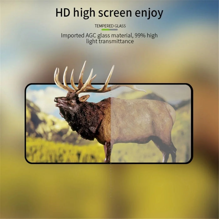 For Samsung Galaxy S23 FE Full Glue Tempered Glass Screen Protector Silk Printing Full Cover Film - 6