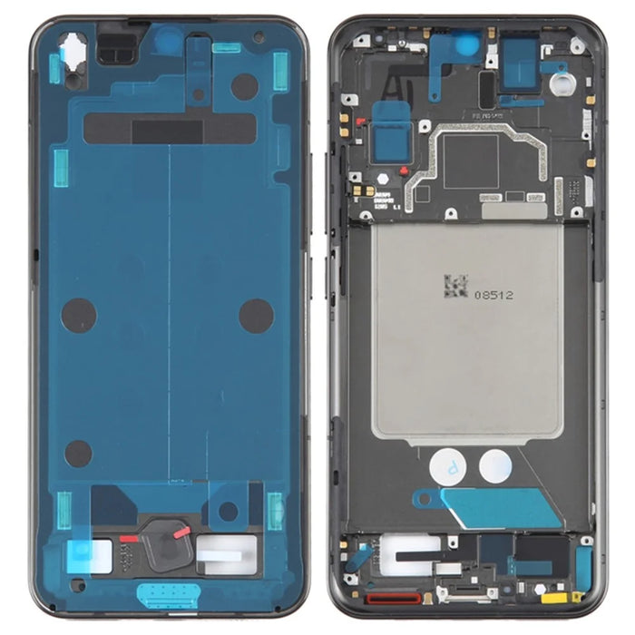 For Xiaomi 13 Middle Plate Frame Repair Part (A-Side) (without Logo) - Black - 1