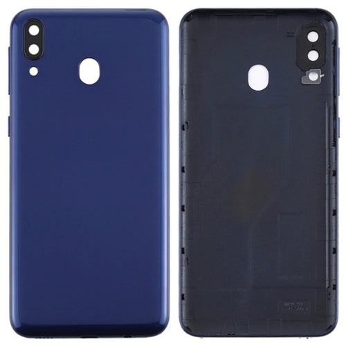 For Samsung Galaxy M20 M205 Battery Housing with Camera Lens Cover - Blue - 1