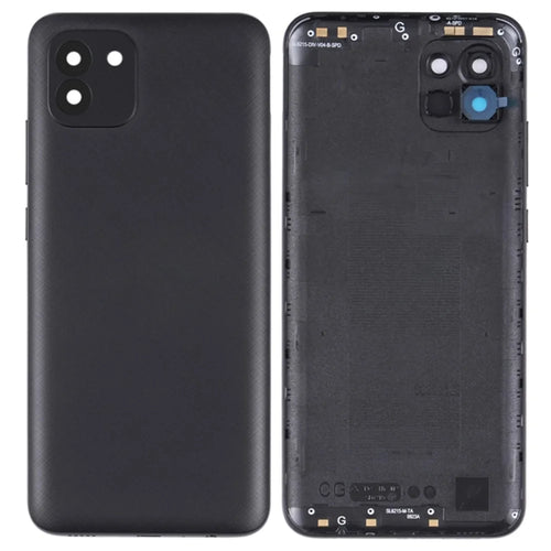 For Samsung Galaxy A03 (164.2mm) A035 Battery Housing with Camera Lens Cover - Black - 1