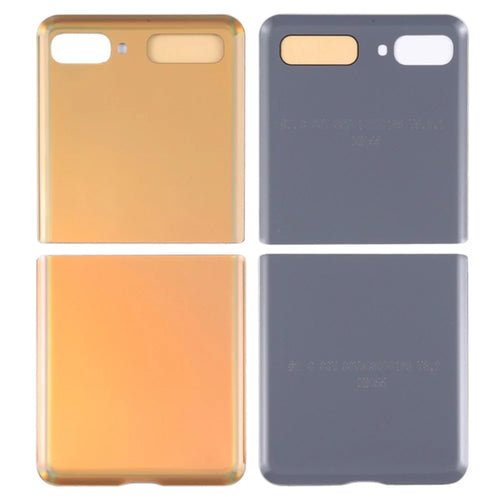 For Samsung Galaxy Z Flip F700 Back Battery Housing Cover Replacement Part (without Logo) - Gold - 1