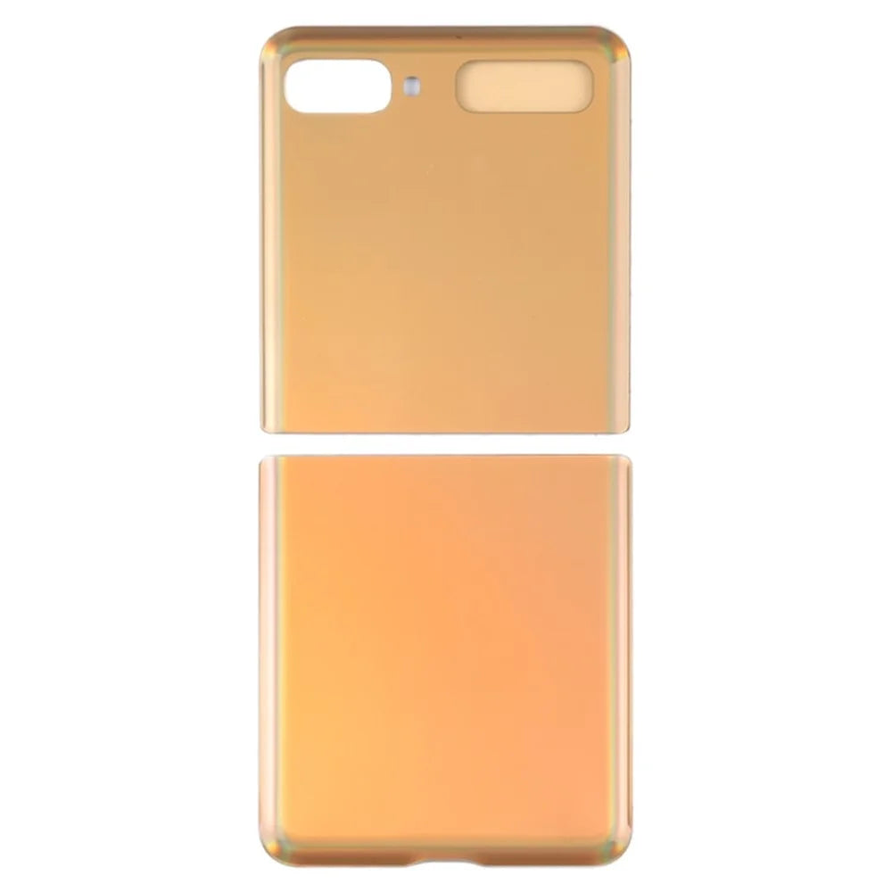 For Samsung Galaxy Z Flip F700 Back Battery Housing Cover Replacement Part (without Logo) - Gold - 2