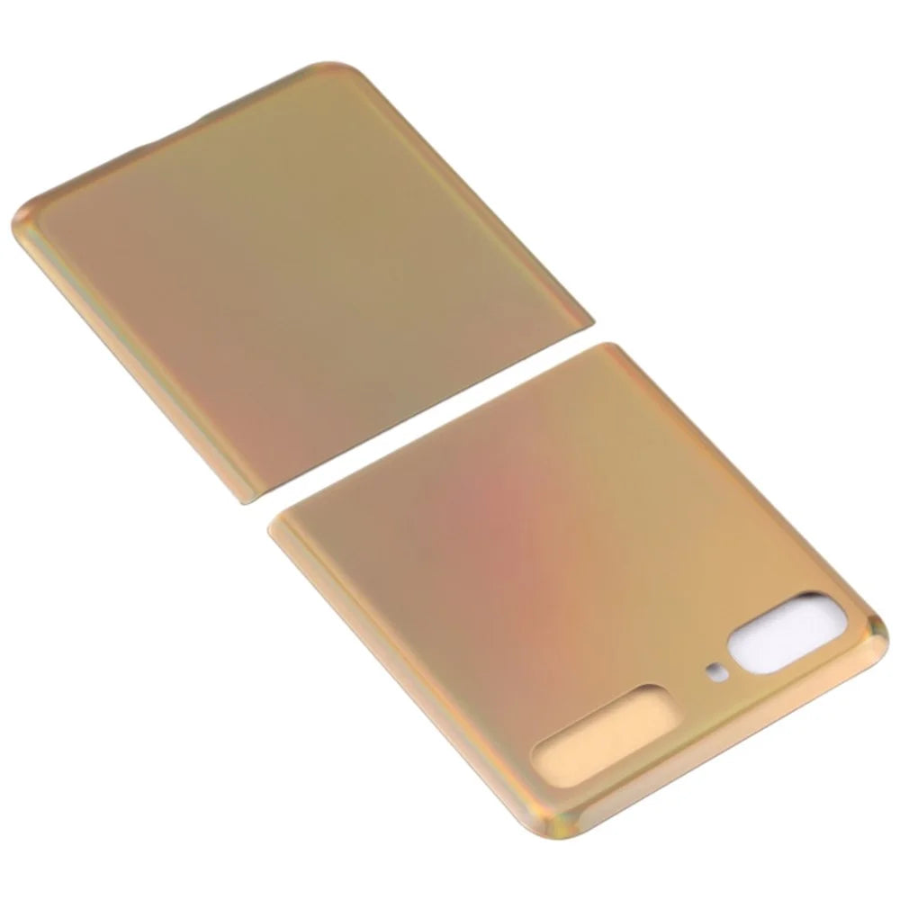 For Samsung Galaxy Z Flip F700 Back Battery Housing Cover Replacement Part (without Logo) - Gold - 4