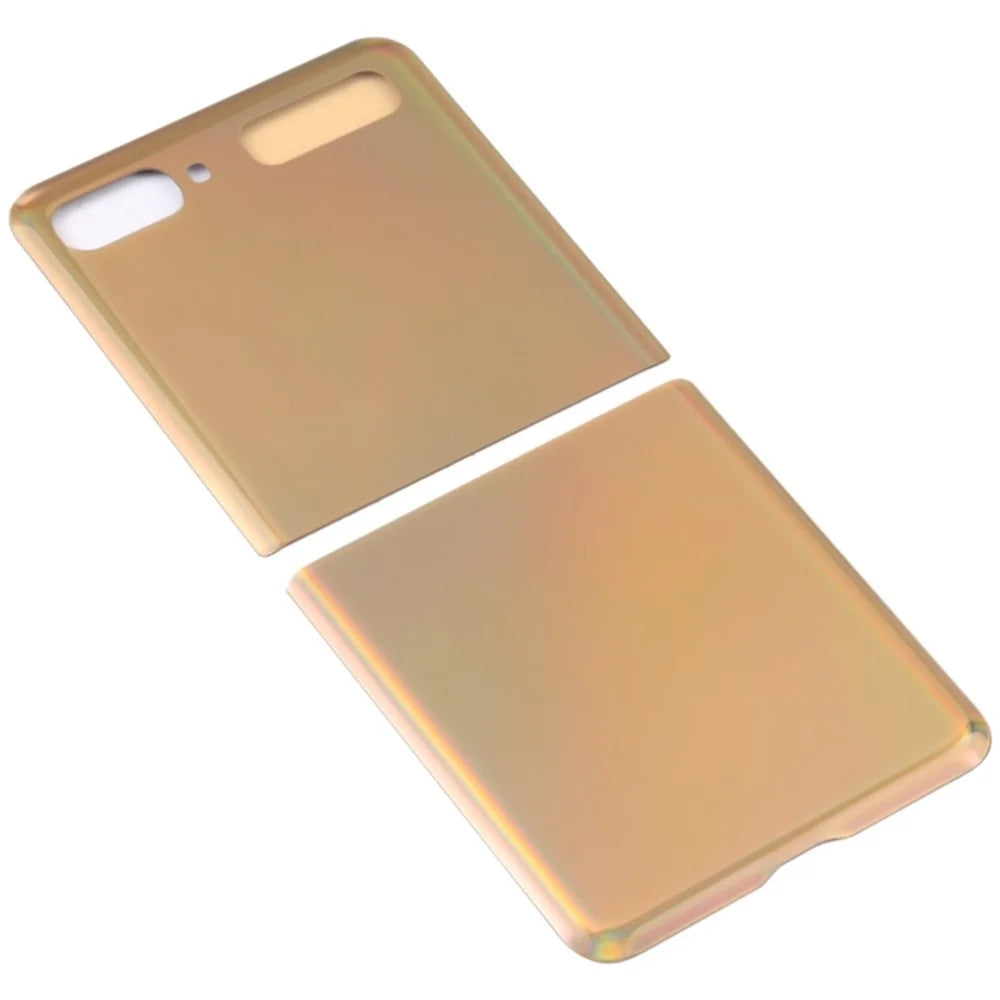For Samsung Galaxy Z Flip F700 Back Battery Housing Cover Replacement Part (without Logo) - Gold - 5