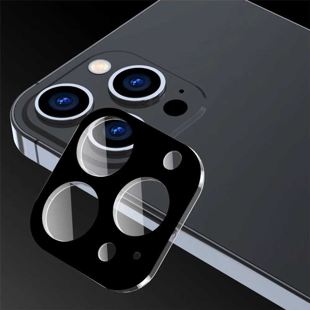 ENKAY HAT PRINCE For iPhone 15 Pro / 15 Pro Max Silk Printing Camera Lens Film Full Cover Tempered Glass Lens Protector - 4