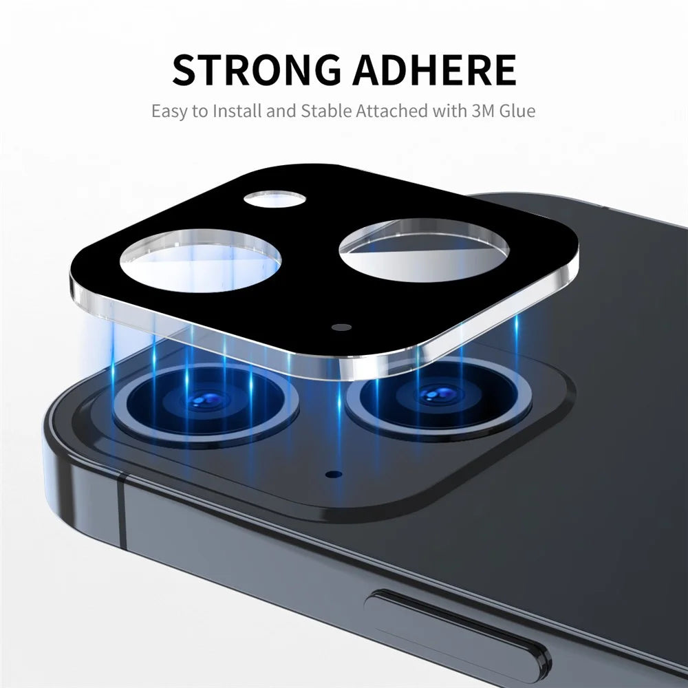 ENKAY HAT PRINCE 2Pcs for iPhone 15 / 15 Plus Camera Lens Protector Silk Printing Full Cover Tempered Glass Lens Film - 3
