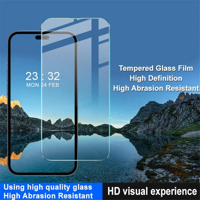 IMAK H Series For iPhone 15 Tempered Glass Screen Protector Anti-explosion Phone Screen Film - 5