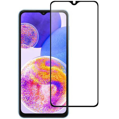 For Samsung Galaxy A25 5G (Global) (161mm) AGC Tempered Glass with Black Edge Full Glue Full Coverage Screen Protector - 1