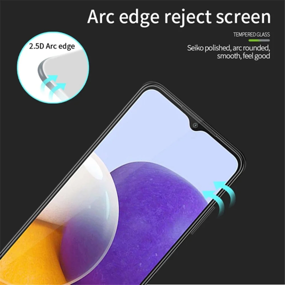 For Samsung Galaxy A25 5G (Global) (161.0 x 76.5 x 8.3mm) Silk Printing Tempered Glass Full Glue Phone Full Screen Protector - 3