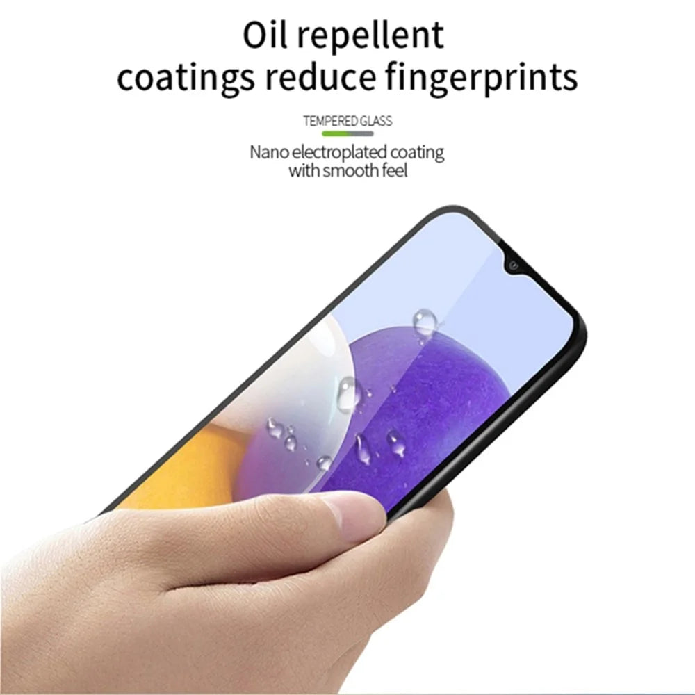 For Samsung Galaxy A25 5G (Global) (161.0 x 76.5 x 8.3mm) Silk Printing Tempered Glass Full Glue Phone Full Screen Protector - 5