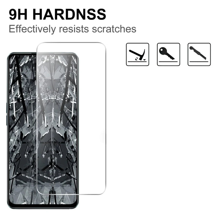 For Oppo K11x 5G Tempered Glass Film HD Clear 2.5D Arc Edge Screen Protector - 3