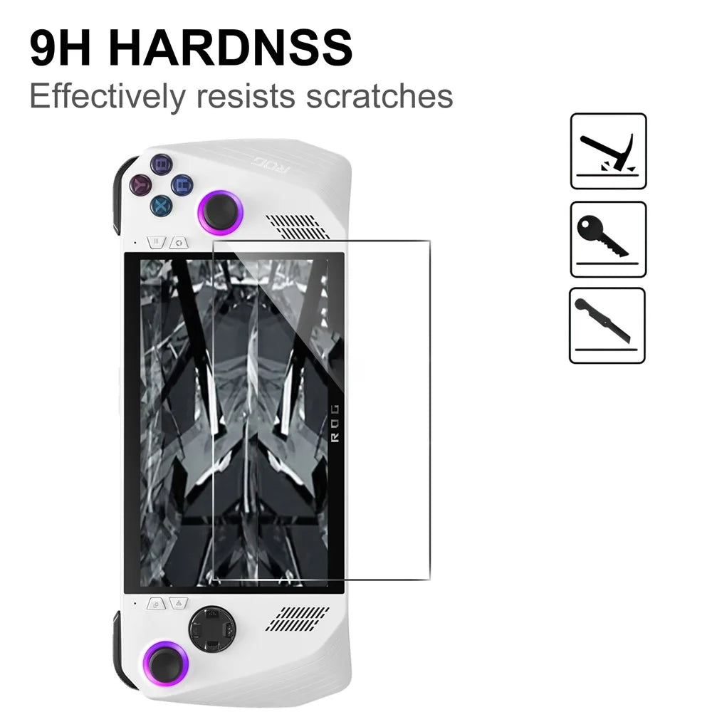 For Asus ROG Ally (2023) Tempered Glass Screen Protector 9H Hardness 2.5D Arc Edge Anti-Bubble Film - 3