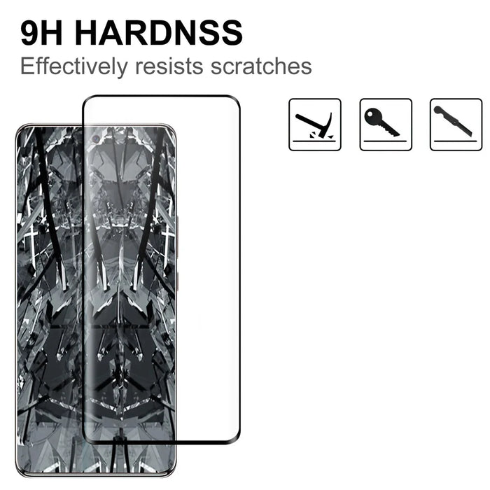 For Huawei Enjoy 60 Pro AGC Tempered Glass with Black Edge Full Glue Full Coverage Screen Protector - 3