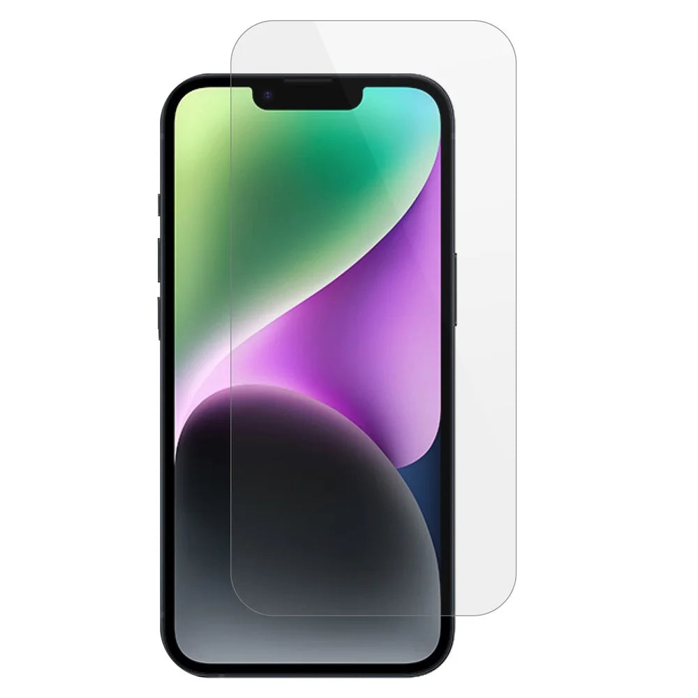 For iPhone 15 Plus Tempered Glass Screen Protector 0.25 Arc Edge Thick Glue High Definition Film Guard - 1