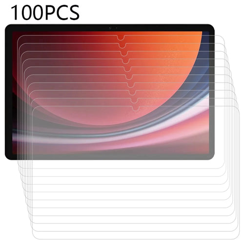 100Pcs Screen Protector for Samsung Galaxy Tab S11 / S10 Lite / S9 / S8 / S7 Ultra Clear Tempered Glass Film (No Package, with Wipes Set, Dust-absorber, Guide Sticker) - 1