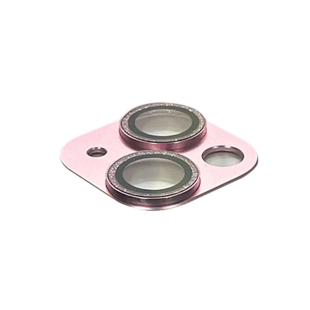 RURIHAI For iPhone 15 / 15 Plus Tempered Glass Camera Lens Protector Glitter Anti-scratch Rear Lens Film - Pink - 5